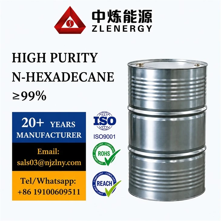 China N-Hexadecane CAS 544-76-3 For Laboratory and Industrial Supplies
